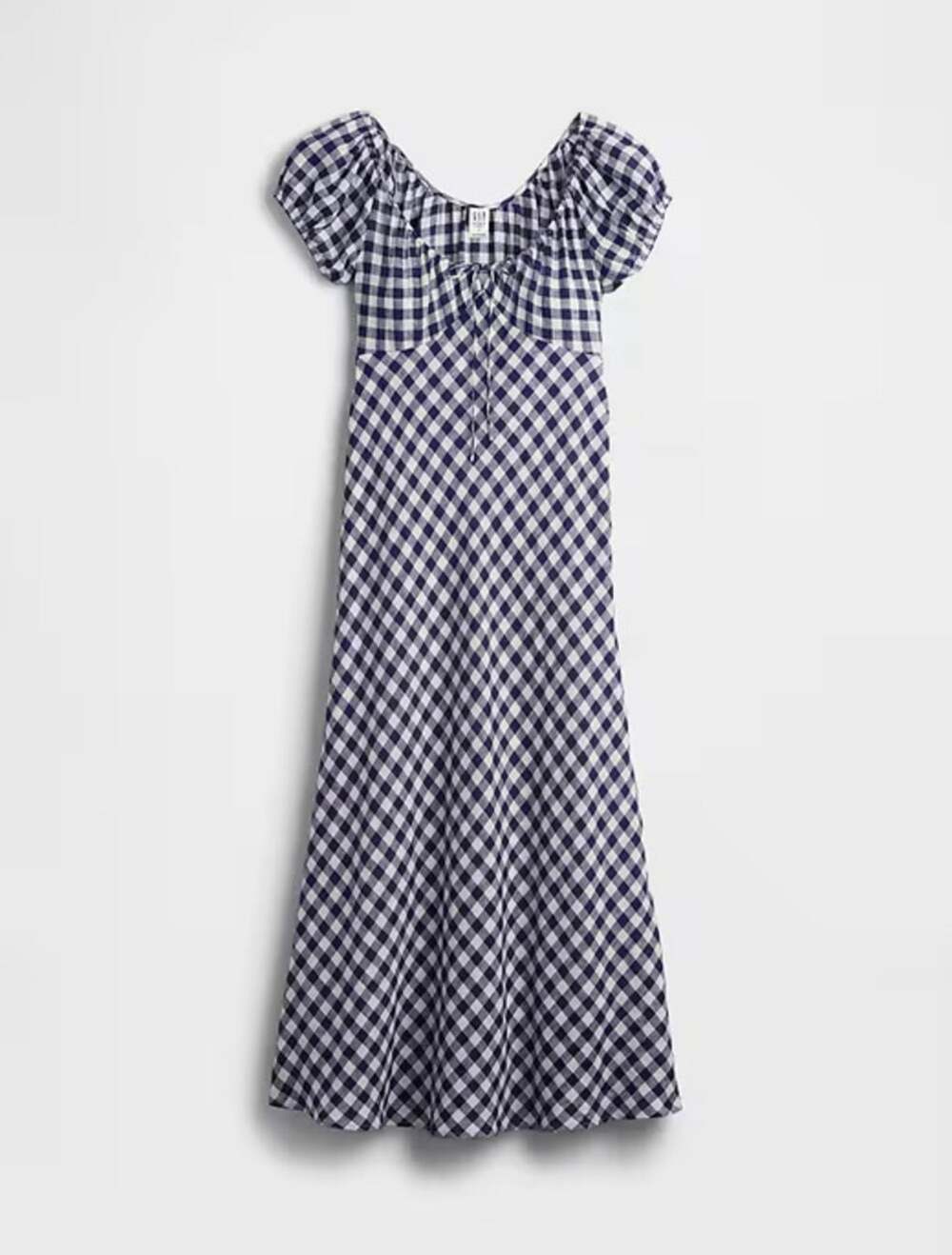 Gap x DÔEN 100% Linen Gingham Midi Dress